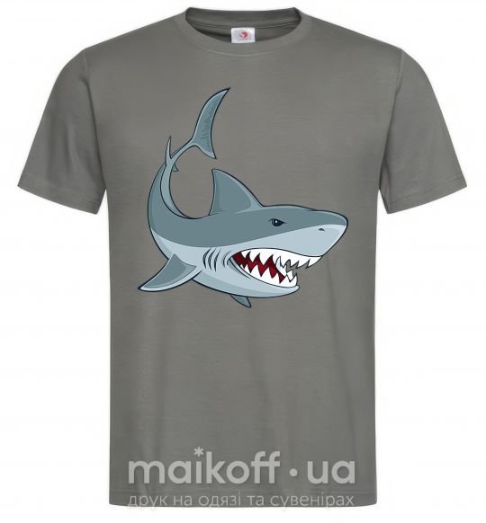 Чоловіча футболка Серая акула Графіт фото