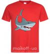 Чоловіча футболка Серая акула Червоний фото