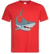 Чоловіча футболка Сіра акула Червоний фото