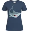 Жіноча футболка Сіра акула Темно-синій фото