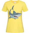 Жіноча футболка Сіра акула Лимонний фото