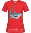Женская футболка Серая акула Красный фото