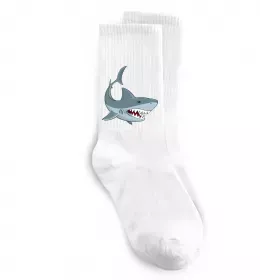 Носки Акула з мультика Белый фото