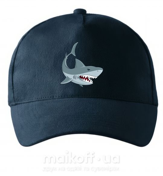 Кепка Серая акула Темно-синий фото