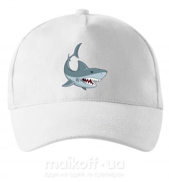 Кепка Серая акула Белый фото