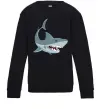 Дитячий світшот Сіра акула Чорний Дитячий світшот Сіра акула Чорний фото