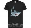 Детская футболка Серая акула Черный фото