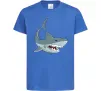 Дитяча футболка Сіра акула Яскраво-синій Дитяча футболка Сіра акула Яскраво-синій фото