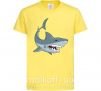 Детская футболка Серая акула Лимонный фото