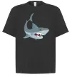Футболка Оверсайз Сіра акула Чорний Футболка Оверсайз Сіра акула Чорний фото