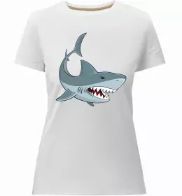 Жіноча преміум футболка Shark is my spirit animal Чорний фото