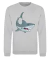 Свитшот Сіра акула Серый меланж фото