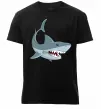Мужская премиум футболка Сіра акула Черный фото