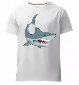 Чоловіча преміум футболка Shark is my spirit animal Чорний фото