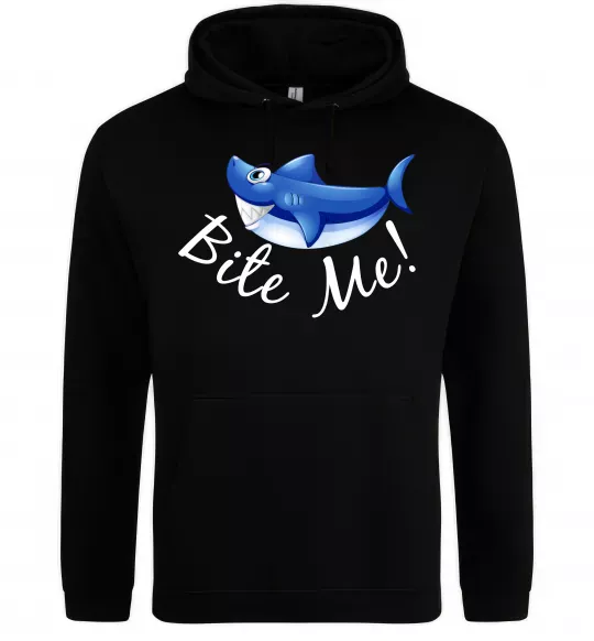 Жіноча толстовка (худі) Bite me Чорний фото