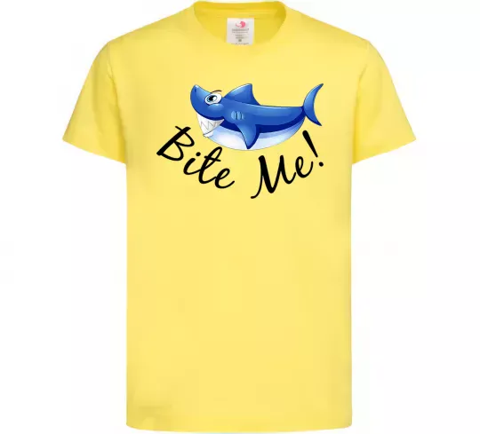 Детская футболка Bite me Лимонный фото