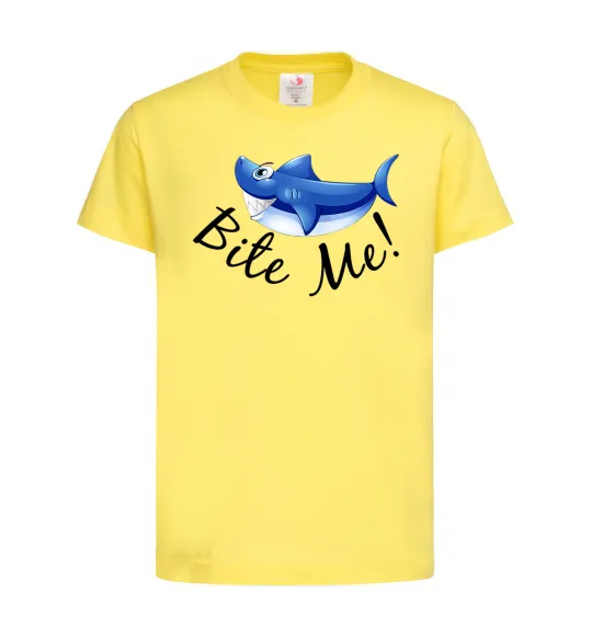 Дитяча футболка Bite me Лимонний фото
