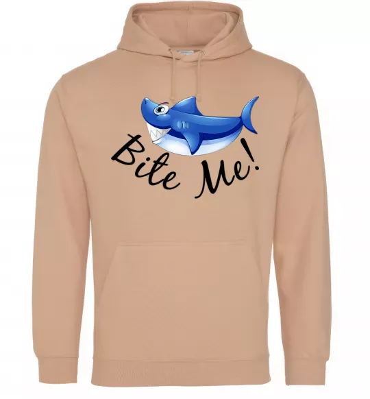 Жіноча толстовка (худі) Bite me Пісочний фото