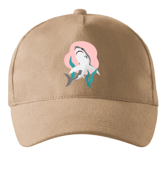 Кепка Shark shapes Пісочний фото