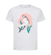 Детская футболка Shark shapes Белый фото