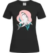Жіноча футболка Shark shapes Чорний фото