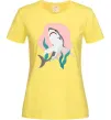 Жіноча футболка Shark shapes Лимонний фото