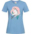 Жіноча футболка Shark shapes Блакитний фото