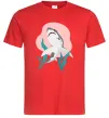 Мужская футболка Shark shapes Красный фото