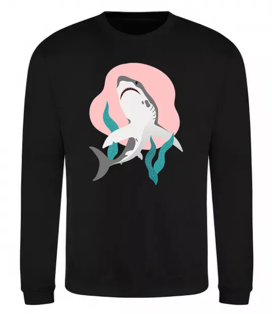 Свитшот Shark shapes Черный фото