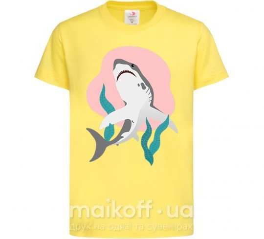 Дитяча футболка Shark shapes Лимонний фото