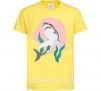 Детская футболка Shark shapes Лимонный фото