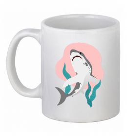 Чашка керамическая Shark shapes