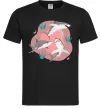 Чоловіча футболка Sharks in pink Чорний Чоловіча футболка Sharks in pink Чорний фото