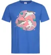 Чоловіча футболка Sharks in pink Яскраво-синій Чоловіча футболка Sharks in pink Яскраво-синій фото