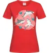 Женская футболка Sharks in pink Красный Женская футболка Sharks in pink Красный фото