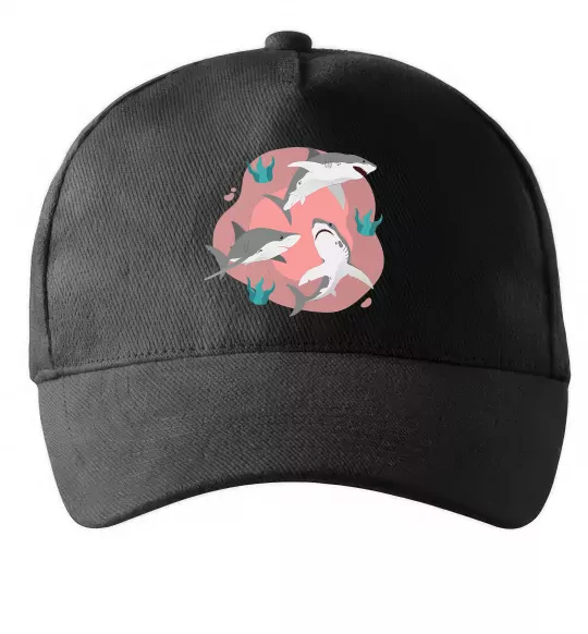 Кепка Sharks in pink Чорний фото