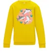 Детский Свитшот Sharks in pink Солнечно желтый Детский Свитшот Sharks in pink Солнечно желтый фото