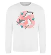 Свитшот Sharks in pink Белый фото