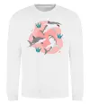Свитшот Sharks in pink Белый фото