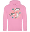 Жіноча толстовка (худі) Sharks in pink Рожевий фото