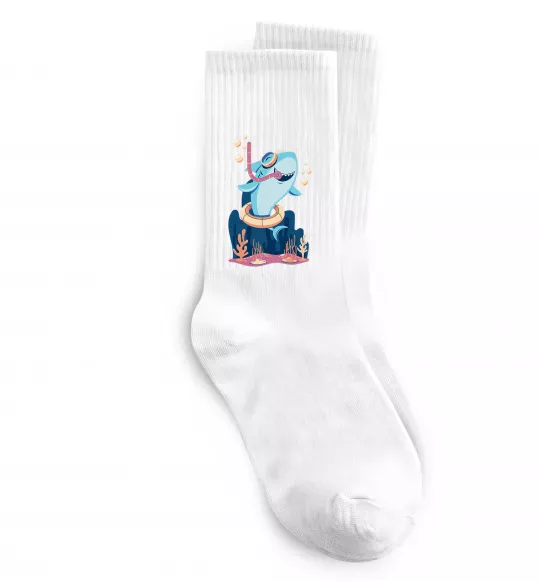 Шкарпетки Baby shark Білий фото