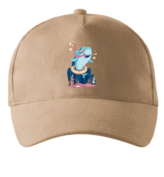 Кепка Baby shark Песочный фото