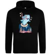 Женская толстовка (худи) Baby shark Черный фото