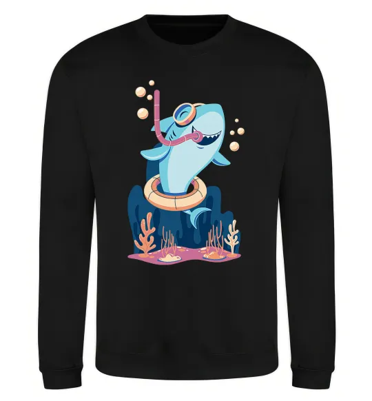 Світшот Baby shark Чорний фото
