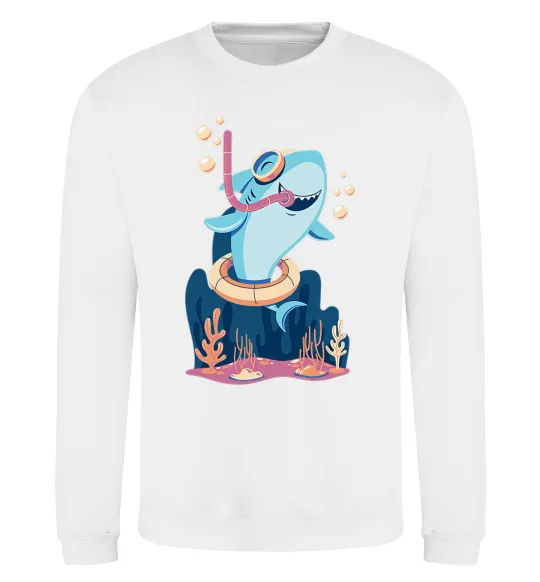 Світшот Baby shark Білий фото