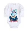 Дитячий бодік Baby shark Білий фото