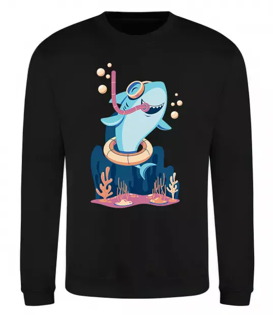 Світшот Baby shark Чорний фото