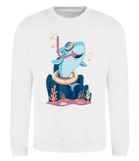 Світшот Baby shark Білий фото