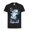 Детская футболка Baby shark Черный фото