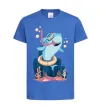 Детская футболка Baby shark Ярко-синий фото